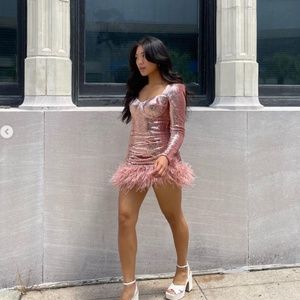 Nadine Merabi - Sequin Long sleeve Dress